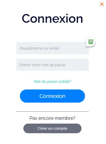 Connexion des membres du NORDI CASINO
